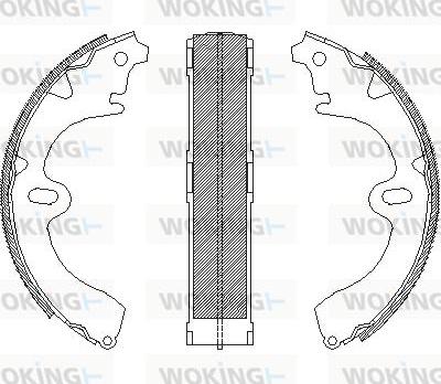 Woking Z4345.00 - Ganascia freno autozon.pro