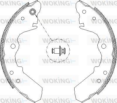 Woking Z4343.00 - Ganascia freno autozon.pro