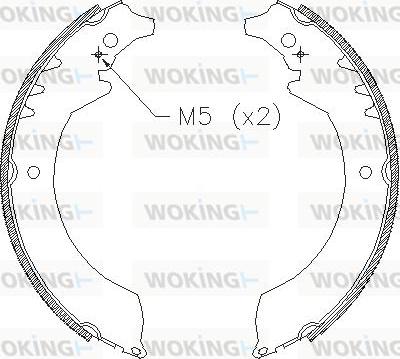 Woking Z4355.00 - Ganascia freno autozon.pro