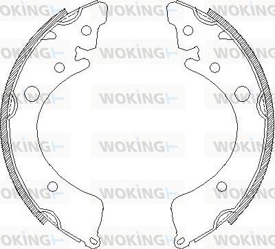 Woking Z4350.00 - Ganascia freno autozon.pro