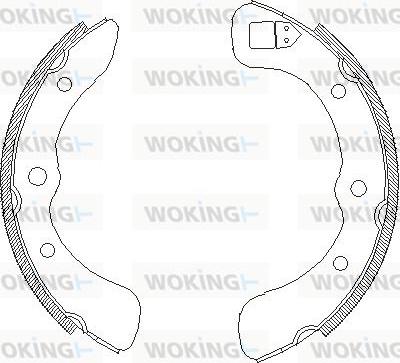 Woking Z4352.00 - Ganascia freno autozon.pro