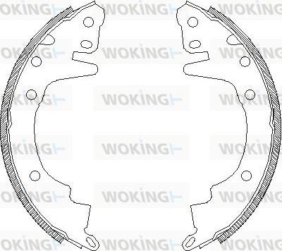 Woking Z4369.00 - Ganascia freno autozon.pro