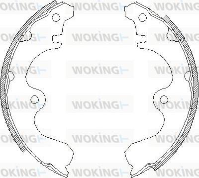 Woking Z4361.00 - Ganascia freno autozon.pro