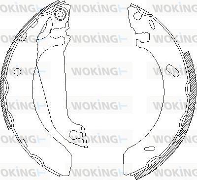 Woking Z4304.00 - Ganascia freno autozon.pro