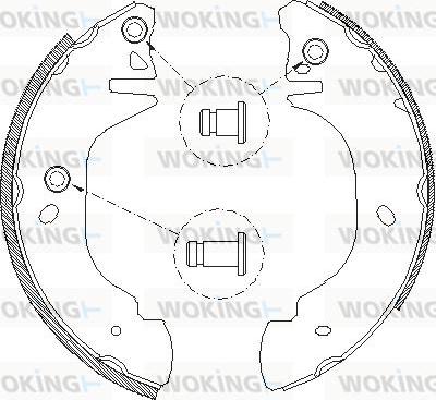 Woking Z4305.00 - Ganascia freno autozon.pro