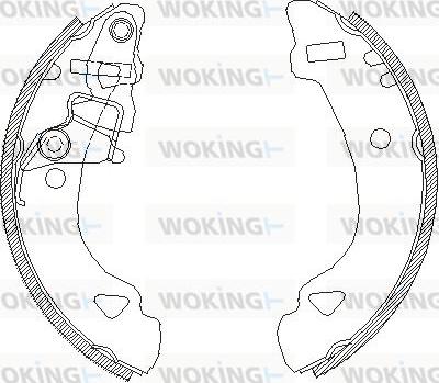 Woking Z4303.00 - Ganascia freno autozon.pro