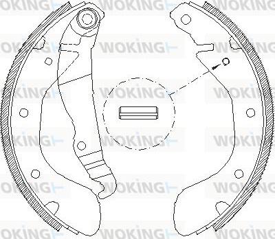 Woking Z4307.00 - Ganascia freno autozon.pro