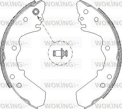 Woking Z4316.00 - Ganascia freno autozon.pro