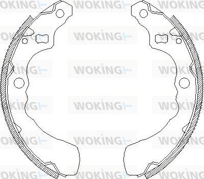 Woking Z4381.00 - Ganascia freno autozon.pro