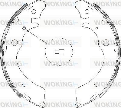 Woking Z4383.00 - Ganascia freno autozon.pro