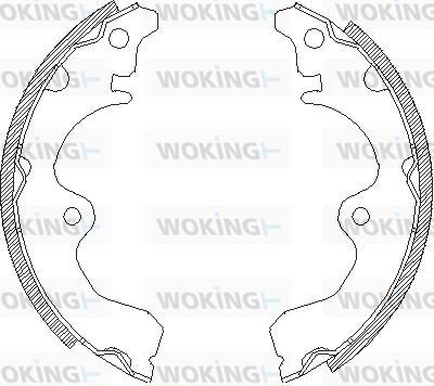 Woking Z4334.00 - Ganascia freno autozon.pro