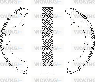 Woking Z4333.00 - Ganascia freno autozon.pro