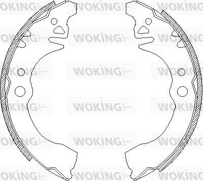 Woking Z4374.00 - Ganascia freno autozon.pro