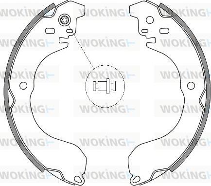 Woking Z4265.00 - Ganascia freno autozon.pro