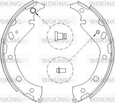 Woking Z4207.00 - Ganascia freno autozon.pro