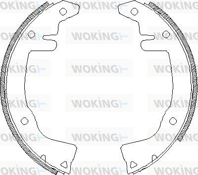 Woking Z4281.00 - Ganascia freno autozon.pro