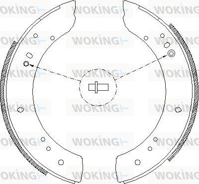 Woking Z4283.00 - Ganascia freno autozon.pro