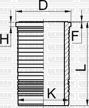 Yenmak 51-05203-000 - Canna cilindro autozon.pro