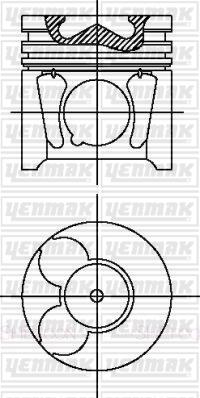 Yenmak 31-04497-000 - Pistone autozon.pro