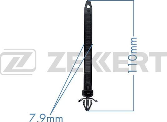 Zekkert BE-1458 - Clip, Fregio / Modanatura protettiva autozon.pro