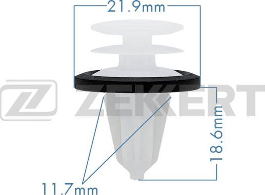 Zekkert BE-1540 - Clip, Fregio / Modanatura protettiva autozon.pro