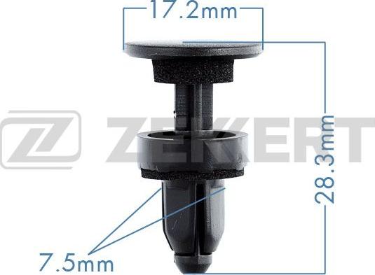 Zekkert BE-1547 - Clip, Fregio / Modanatura protettiva autozon.pro