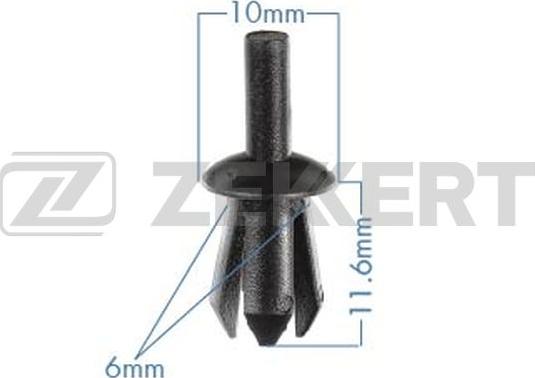 Zekkert BE-1503 - Clip, Fregio / Modanatura protettiva autozon.pro