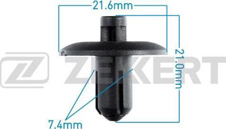 Zekkert BE-1582 - Clip, Fregio / Modanatura protettiva autozon.pro