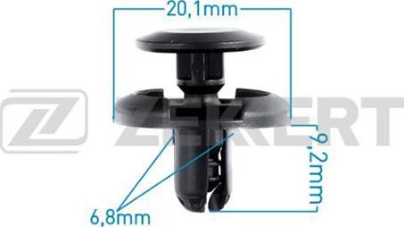 Zekkert BE-1524 - Clip, Fregio / Modanatura protettiva autozon.pro