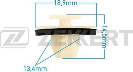 Zekkert BE-1527 - Clip, Fregio / Modanatura protettiva autozon.pro