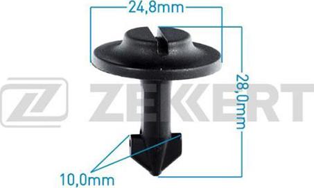 Zekkert BE-1625 - Clip, Fregio / Modanatura protettiva autozon.pro