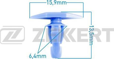 Zekkert BE-1144 - Clip, Fregio / Modanatura protettiva autozon.pro