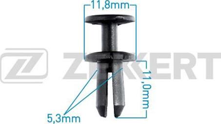 Zekkert BE-1386 - Clip, Fregio / Modanatura protettiva autozon.pro