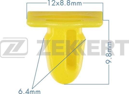 Zekkert BE-1244 - Clip, Fregio / Modanatura protettiva autozon.pro