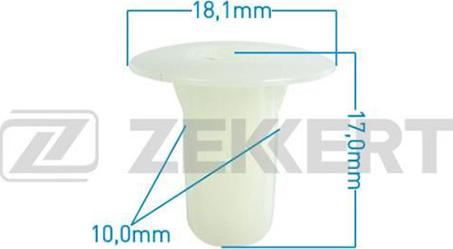 Zekkert BE-1259 - Clip, Fregio / Modanatura protettiva autozon.pro