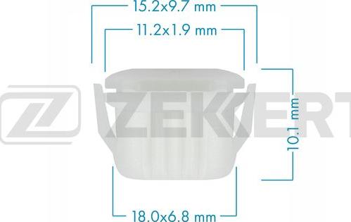 Zekkert BE-1212 - Clip, Fregio / Modanatura protettiva autozon.pro