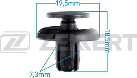 Zekkert BE-1709 - Clip, Fregio / Modanatura protettiva autozon.pro