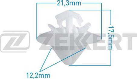 Zekkert BE-1727 - Clip, Fregio / Modanatura protettiva autozon.pro