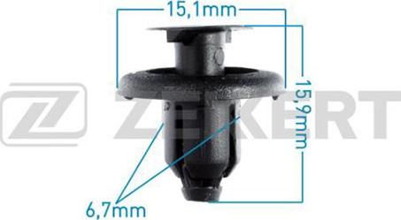 Zekkert BE-3413 - Clip, Fregio / Modanatura protettiva autozon.pro