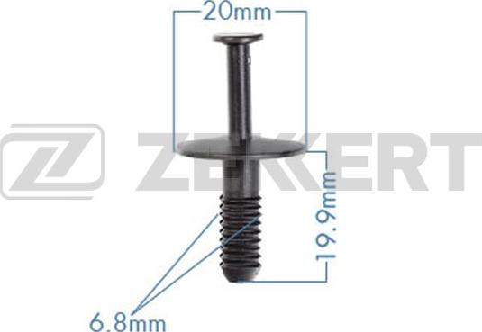 Zekkert BE-3545 - Clip, Fregio / Modanatura protettiva autozon.pro