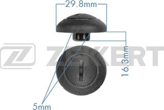 Zekkert BE-3553 - Clip, Fregio / Modanatura protettiva autozon.pro