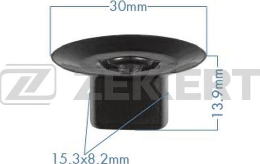 Zekkert BE-3502 - Clip, Fregio / Modanatura protettiva autozon.pro