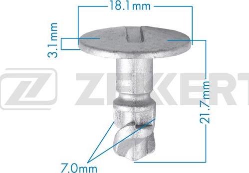 Zekkert BE-3582 - Clip, Fregio / Modanatura protettiva autozon.pro