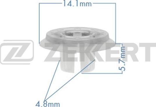 Zekkert BE-3532 - Clip, Fregio / Modanatura protettiva autozon.pro