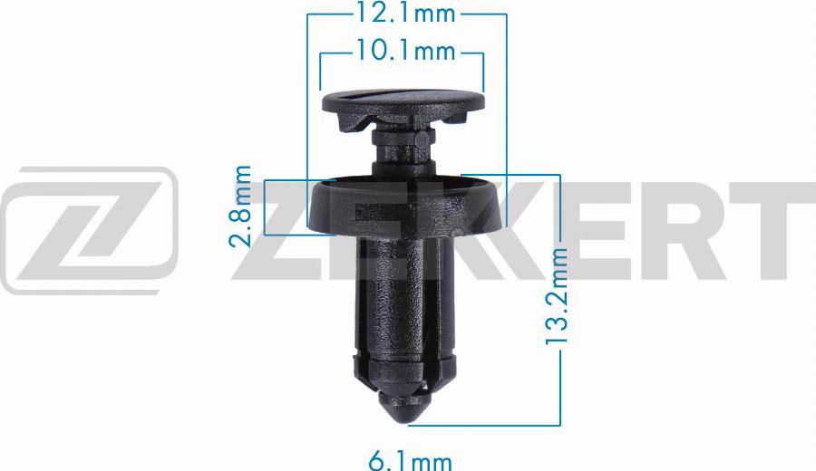 Zekkert BE-3698 - Clip, Fregio / Modanatura protettiva autozon.pro