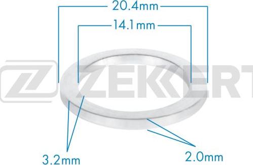 Zekkert BE-3666 - Anello di tenuta, vite di scarico olio autozon.pro