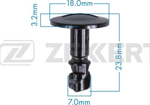 Zekkert BE-3661 - Clip, Fregio / Modanatura protettiva autozon.pro