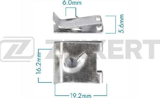 Zekkert BE-3638 - Clip, Fregio / Modanatura protettiva autozon.pro