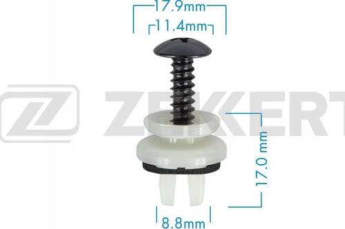 Zekkert BE-3620 - Clip, Fregio / Modanatura protettiva autozon.pro