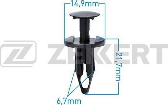 Zekkert BE-3038 - Clip, Fregio / Modanatura protettiva autozon.pro